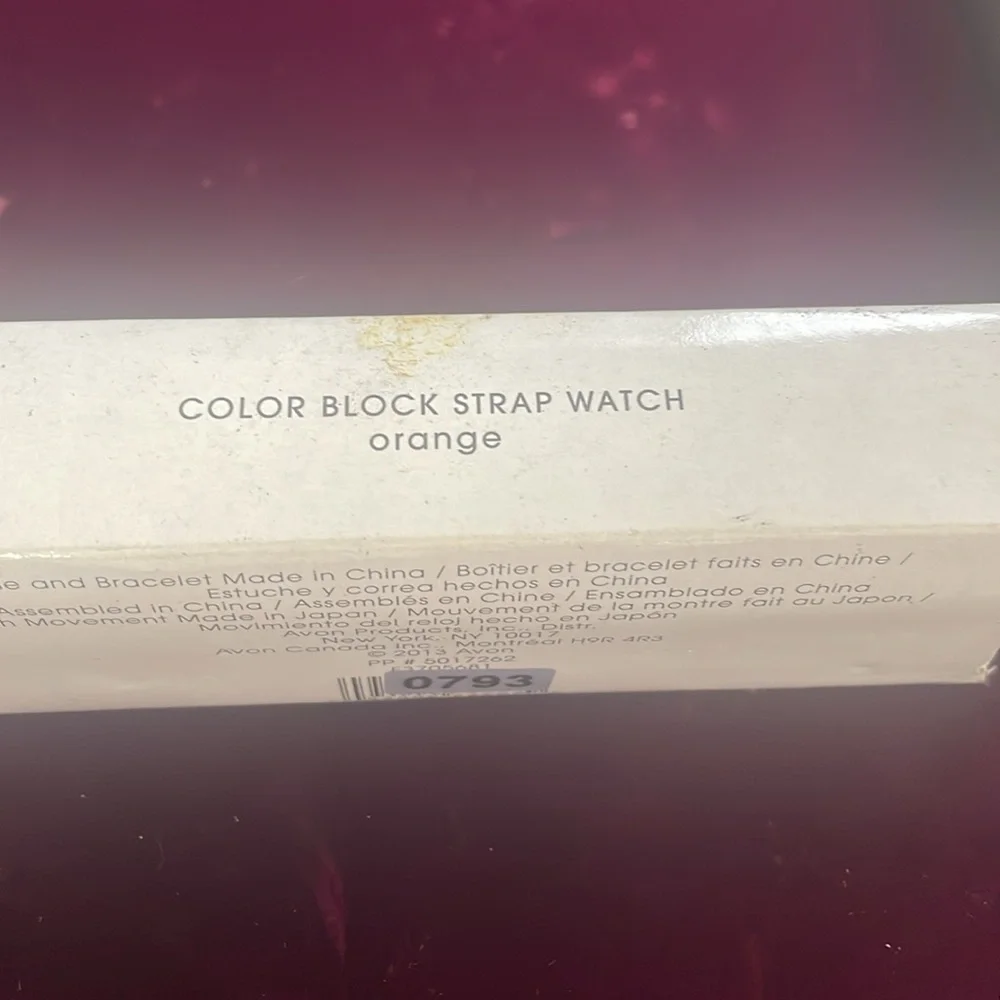 Novelty Watch Silver Tone Case‎ Red Band Colorful Numbers Quartz Movement